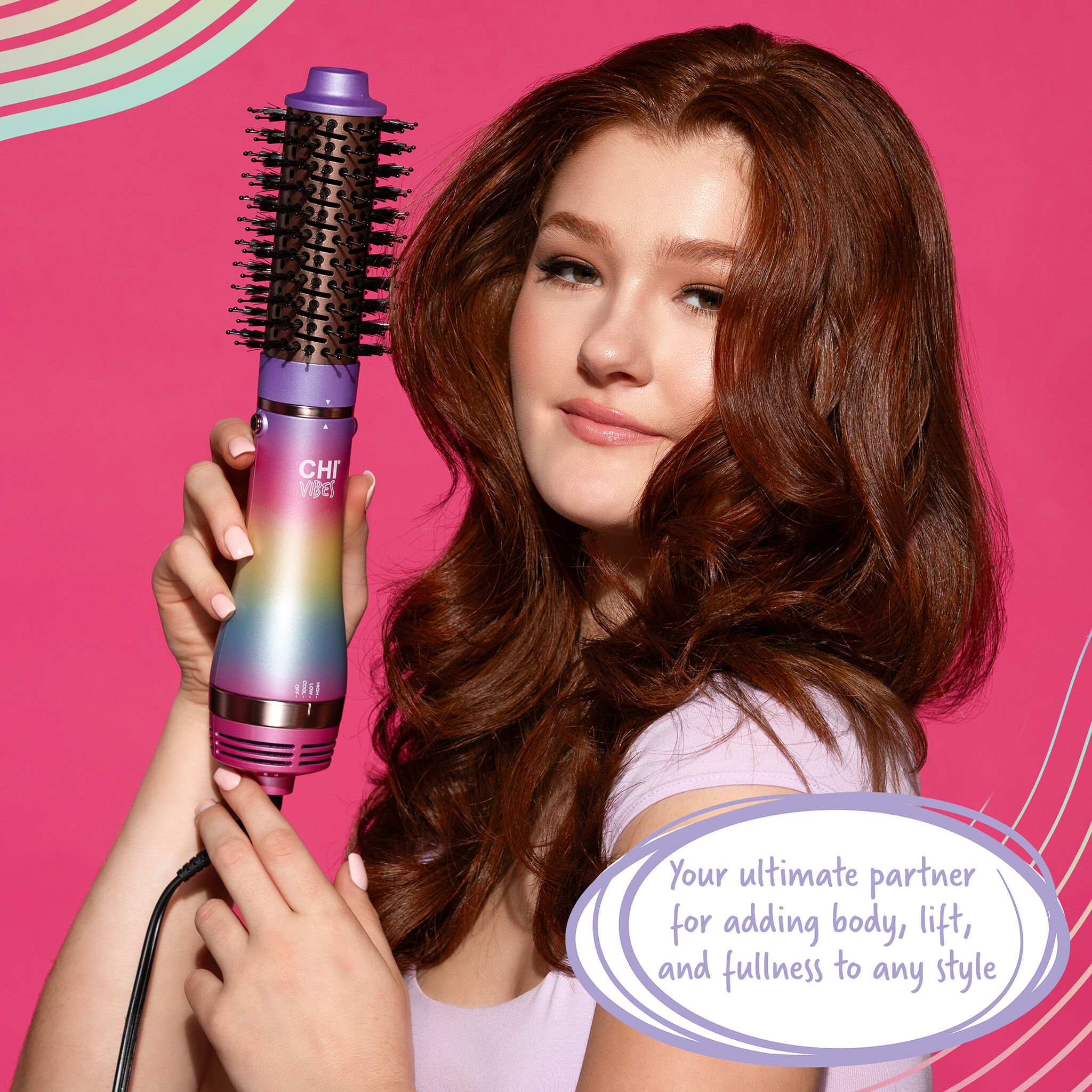 洗顔グッズ Chi-boo CHI Vibes Get Me Bodied 3-in-1 Blowout Brush | CHI Haircare